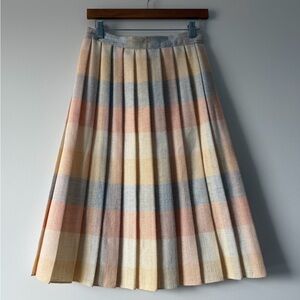 Pastel Pleated Skirt Vintage